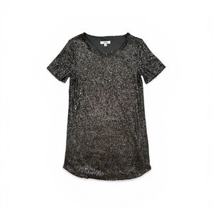 BB Dakota Black Sequin Mini Dress